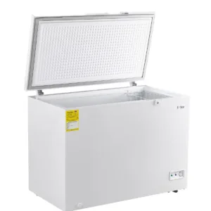 Congelador Dual ESTAR 300 Litros con Llave de Seguridad abierto