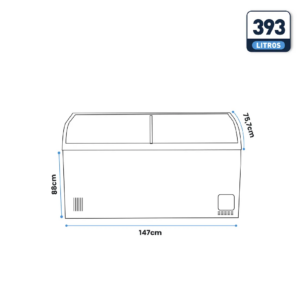 Congelador Horizontal 500 Litros Totales 110V Dual ESTAR Medidas