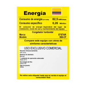 Congelador Horizontal 500 Litros Tapa Sólida ESTAR retiq