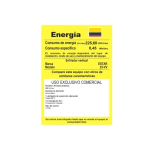 Vitrina Vertical Refrigerada 690 Litros 110V ESTAR retiq